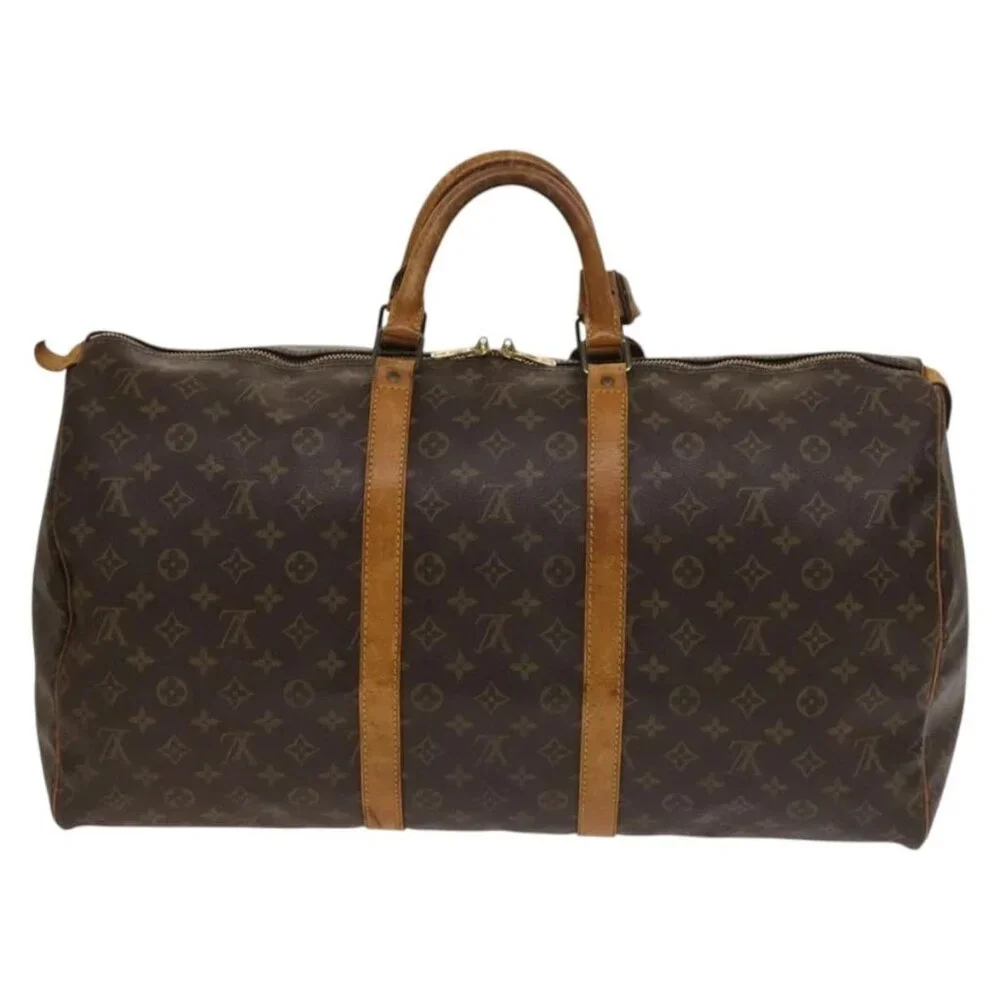 LOUIS VUITTON Monogram Keepall 55 Boston Bag M41424 LV Auth ar13669 - Picture 2 of 16